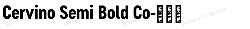 Cervino Semi Bold Co字体转换